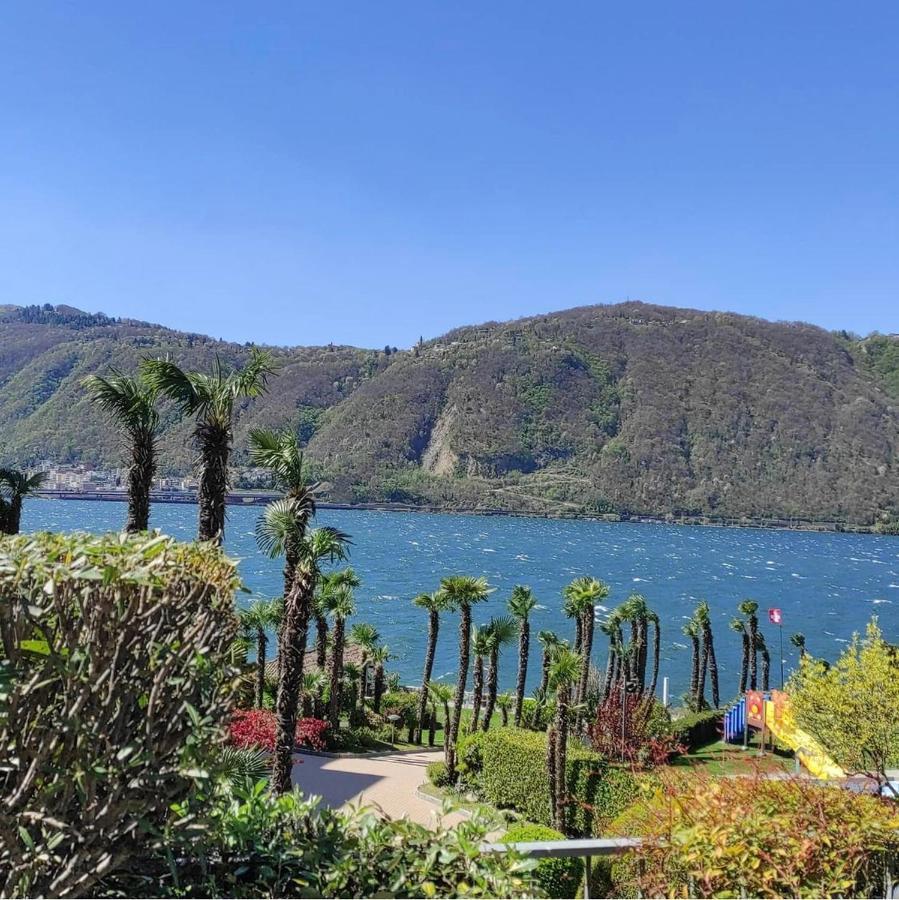 Holiday On The Lake Lugano 2-16 Bissone Bagian luar foto